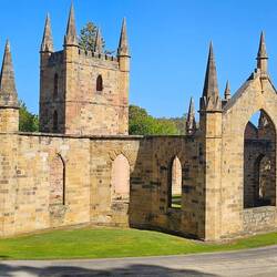 Even the church didn't survive the 1895 fire