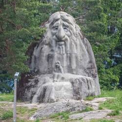 Famous troll sculpture at Holmenkollen.