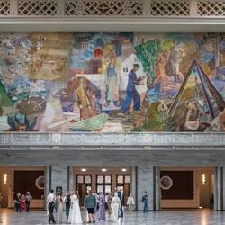 Mural at Oslo Town Hall.