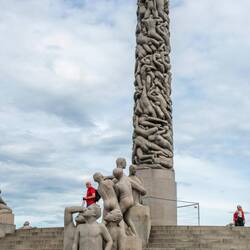 The Monolith depicts 121 humans climbing around and clinging to each other, with children at the top