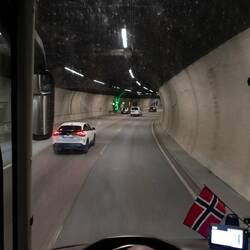 Travelling inside tunnel.