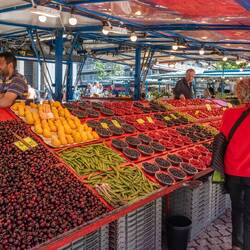 Fruit and berries at market.