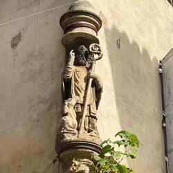 Saint Gilles on one of the street corners