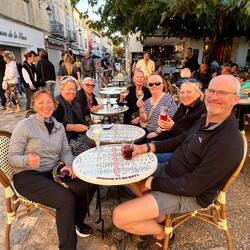 Having a drink in the old town