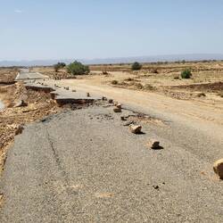 Hier im Atlas keine Seltenheit: weggespülte Straßen!