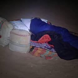 Wir haben für die Nacht das Sternenzelt gewählt!