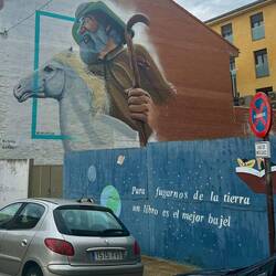 Great murals along the way