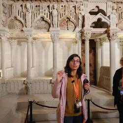 Our tour guide in the Cathedral