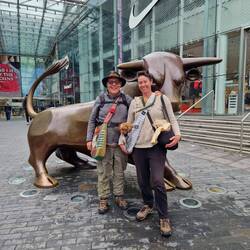 We had to get a pic with the famous Birmingham Bull.