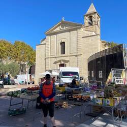 Main square in Saint-Laurent-d'Aigouze