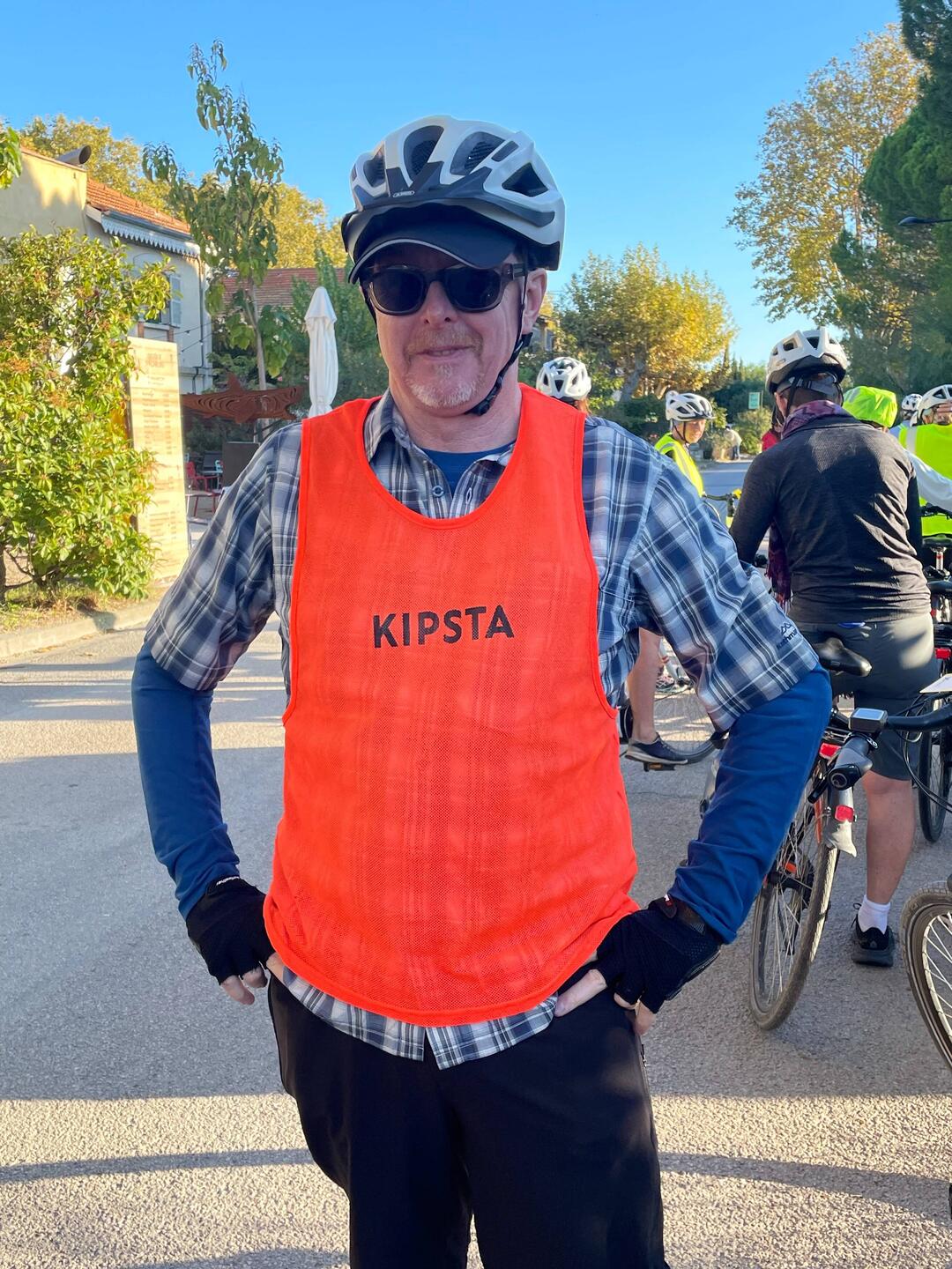 Ian was sweeper for he final ride