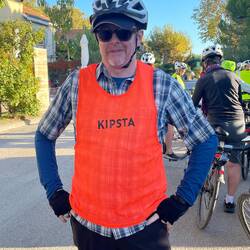 Ian was sweeper for he final ride