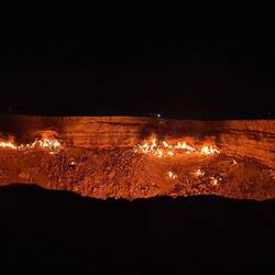 Big fire in the ground