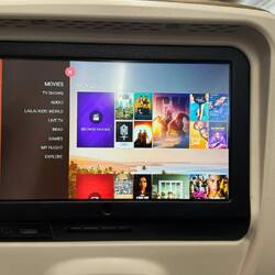 Fernseher im Flugzeug