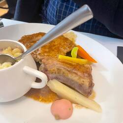 Veal chop for Ian, also very nice