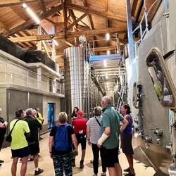 Inside the winery