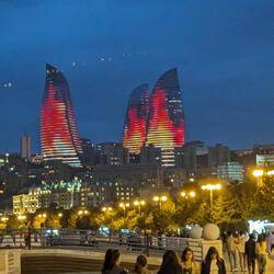 The flame towers with flames. So edgy