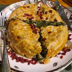 Delicious azerbaijani kuku (eggy pie)