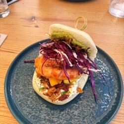 Bao mit Tempura Shrimp