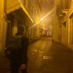 Navigating to our digs on Via Fiume