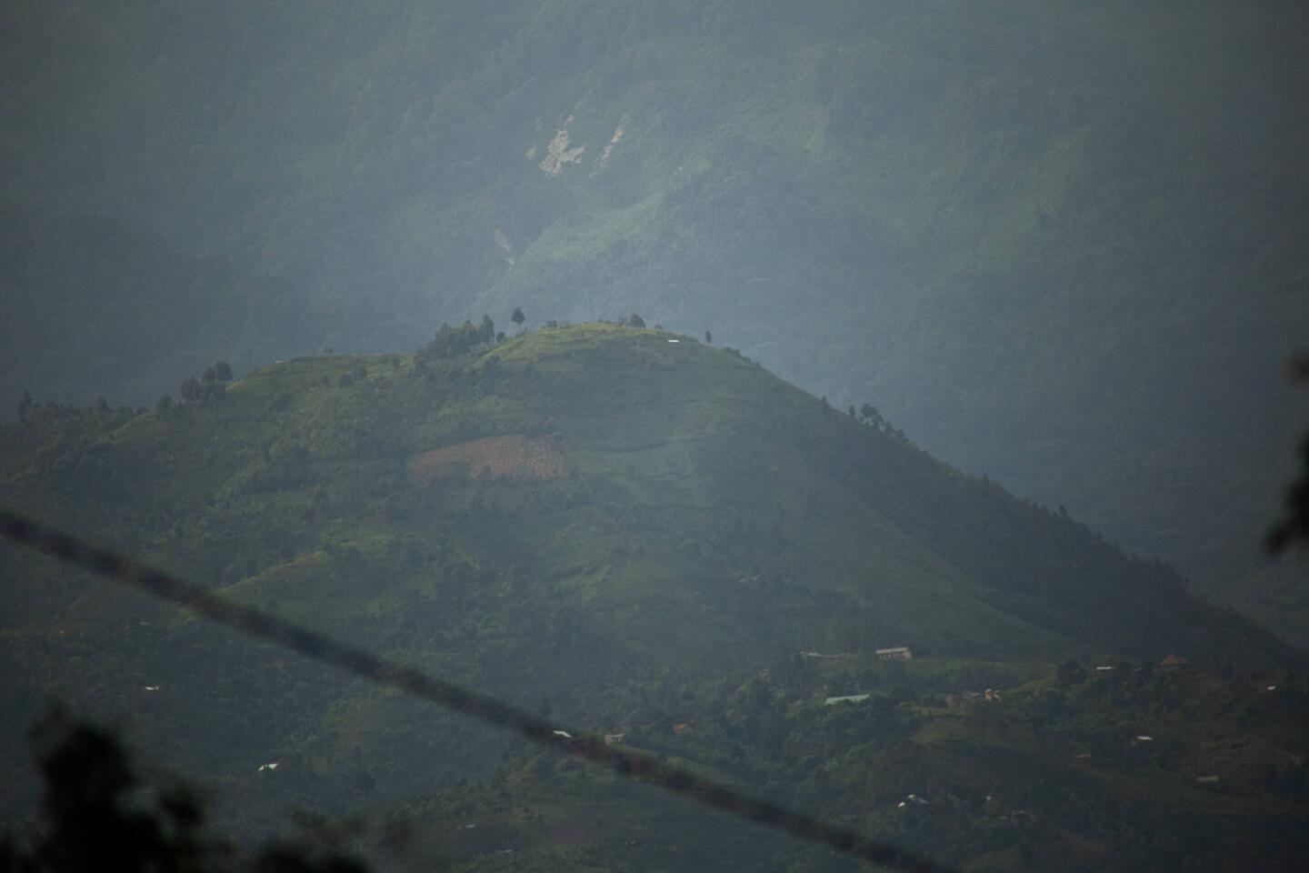 Ausblick auf Anfänge des Rwenzori Gebirges