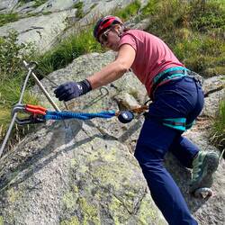 Jetzt geht's los; erster Klettersteig