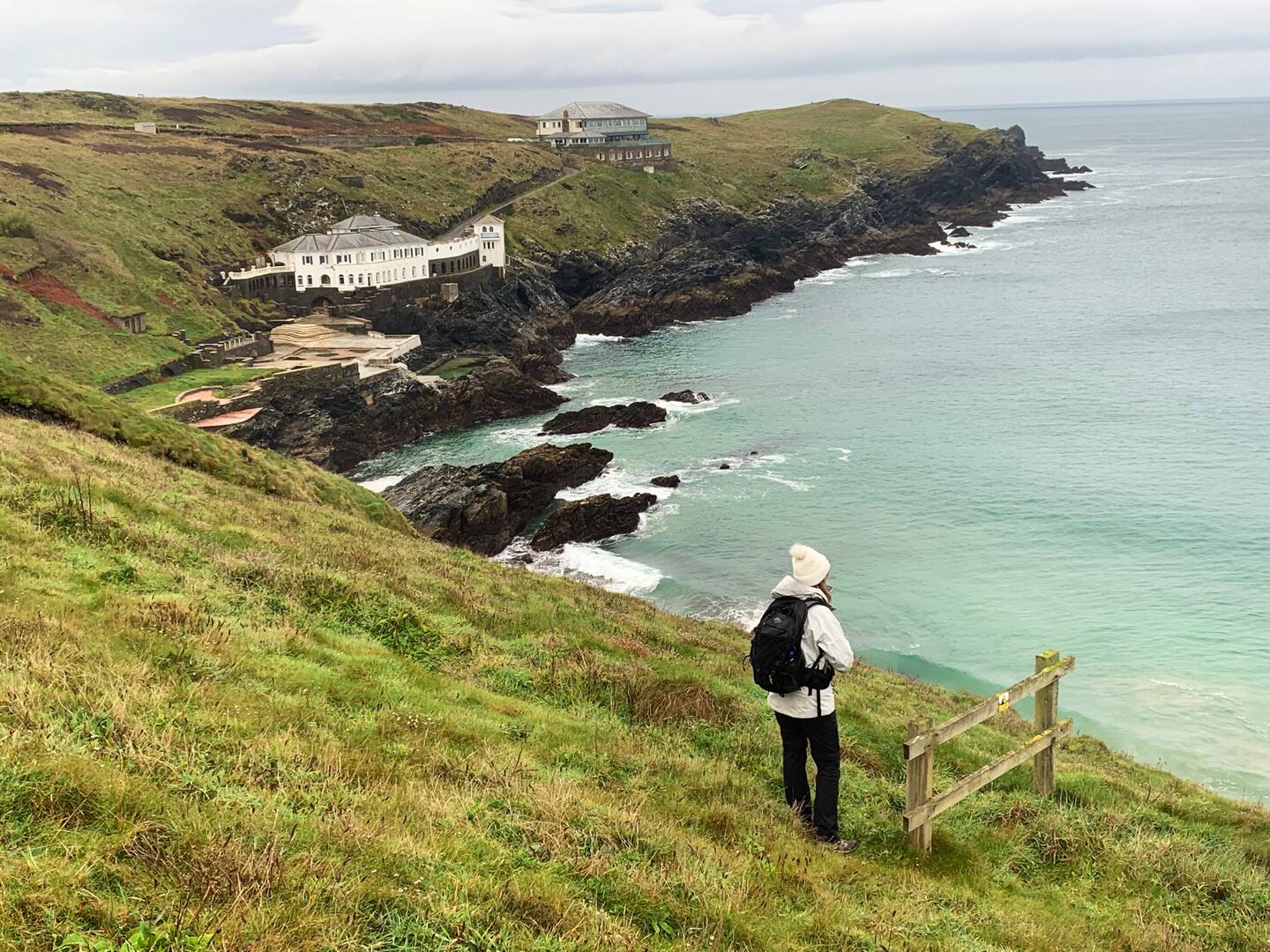 Setting off from Fistral Beach