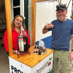 Testing the sour cherry in chocolate