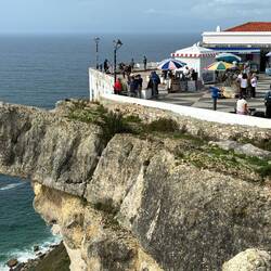 Clifftop walk in Nazare