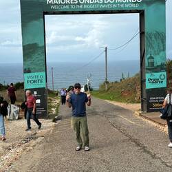 The walk down to Forte de Sao Miguel Arcanjo