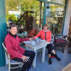 Kaffeepause in Wolkenburg.