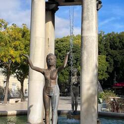 Lovely fountain in Place Assass