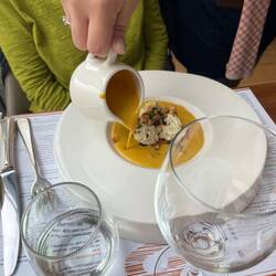 Pumpkin and chestnut soup