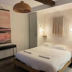 Bedroom is comfortable and quiet