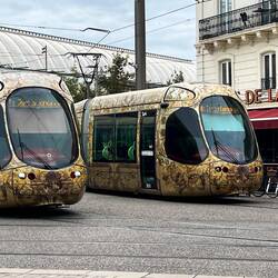 This design is very gold and ornate - but it works