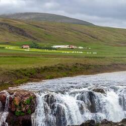 Kolugljufur Waterfall