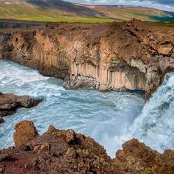 Aldeyjarfoss Waterfall.