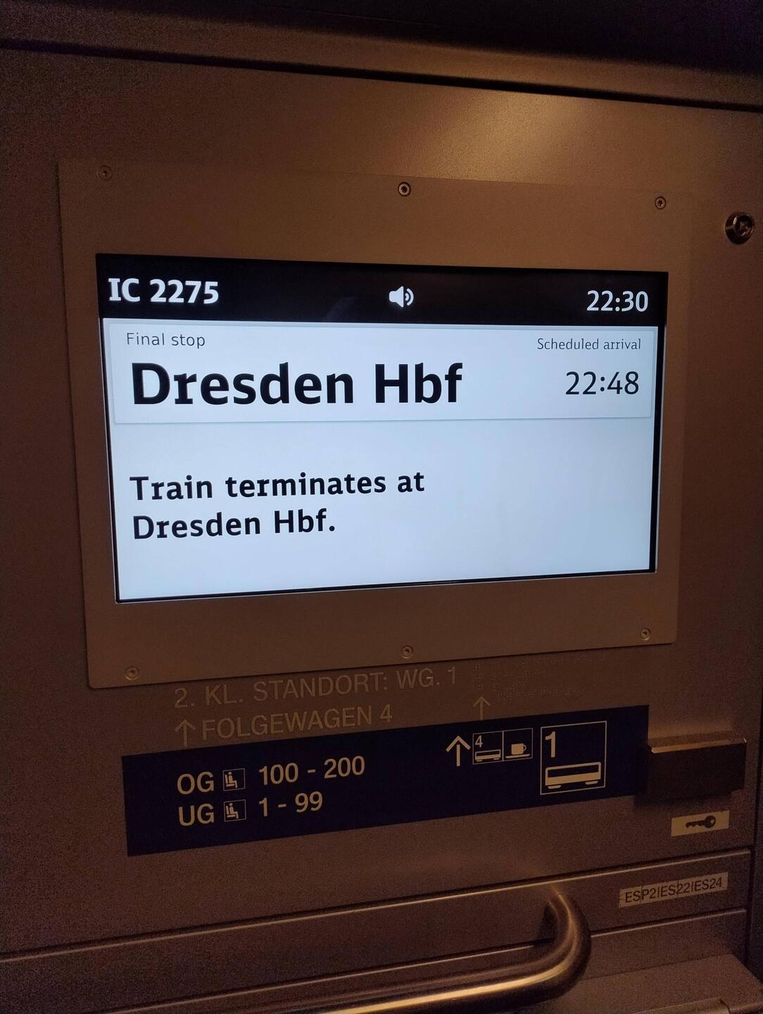 Unsere Reise endete früher als geplant.
