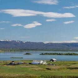 Landscape at Lake Myvatn.