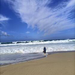 Der Strand in Santo André