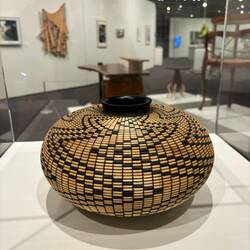 Carved wood - looks like a basket!