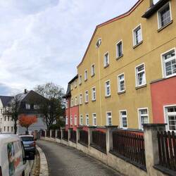 Dann kommt das Kreisstädtchen Rodewisch, wo ich heute Nacht bin