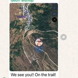 I have an Apple Tag in my backpack so Geoff and the kids can follow me. I got this text today. ❤️