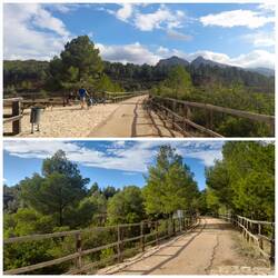 Auf dem Via Verde de la Tierra Alta