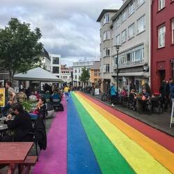 Rainbow street in Reykjavík is a sign of joy and support for diversity.