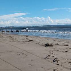 Der Strand ist eigentlich viiiiel breiter