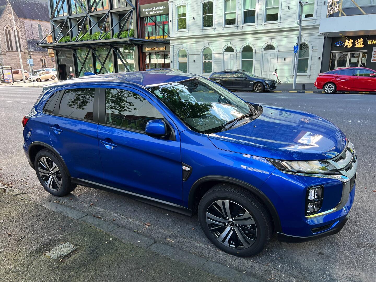 Der nagelneue Mitsubishi für die Nordinsel