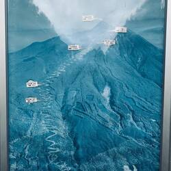 The map showing the road up to Mount Iwaki. Awwwr what a beauty!