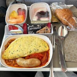 Essen im Flugzeug