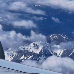 Blick aus dem Flugzeug
